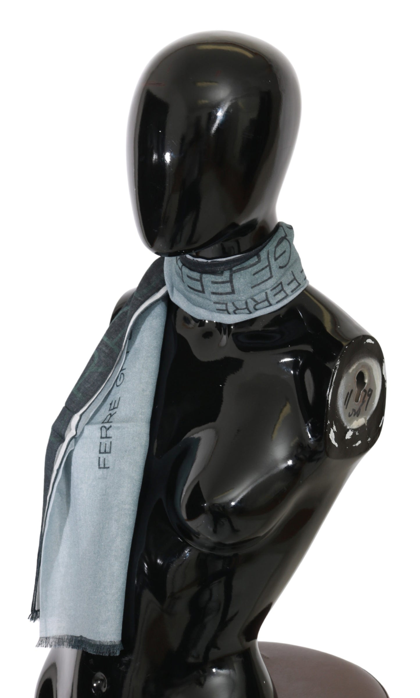 Blau Baumwolle Gedruckt Frauen Hals Wrap Schal Schal