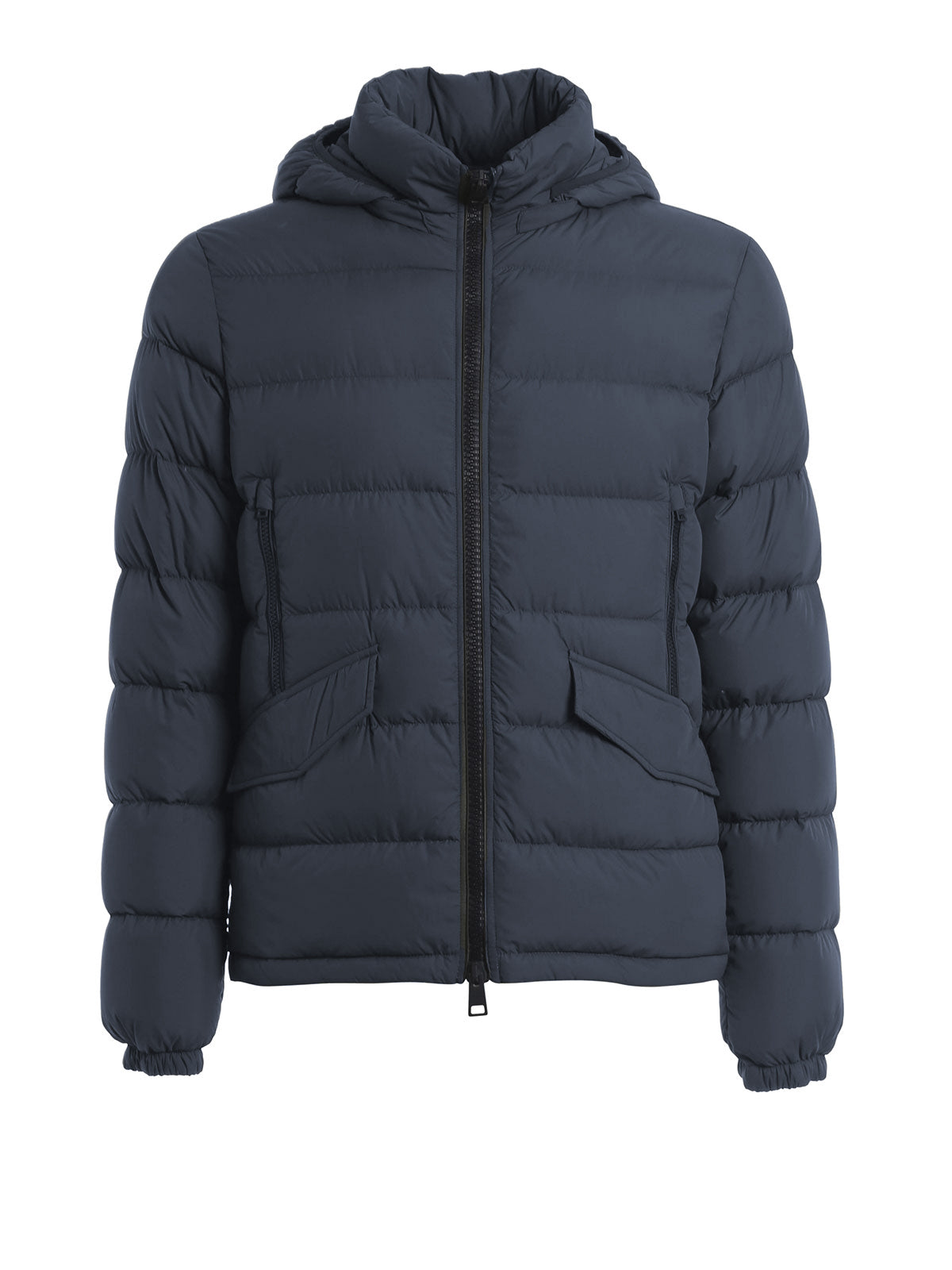 Blaue, wattierte Ultraleicht-Jacke aus Polyamid