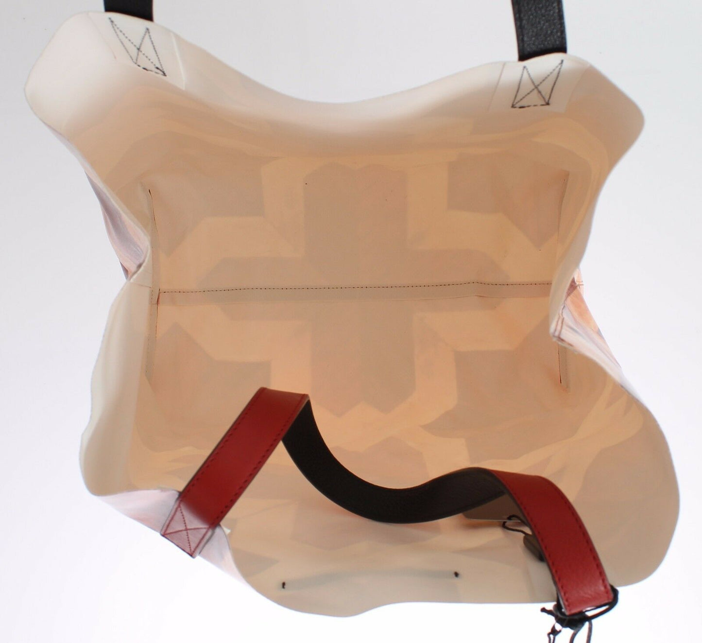 Brauner Kunststoff Geldbeutel Tote Borse Shopping HandBag