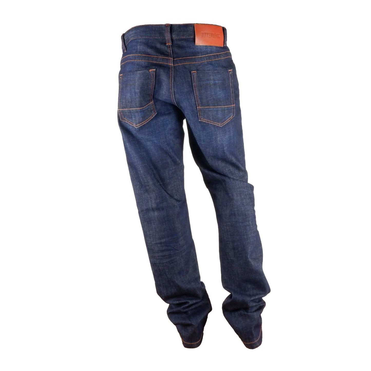Dunkelblaue Regular Fit Jeans aus Baumwolle