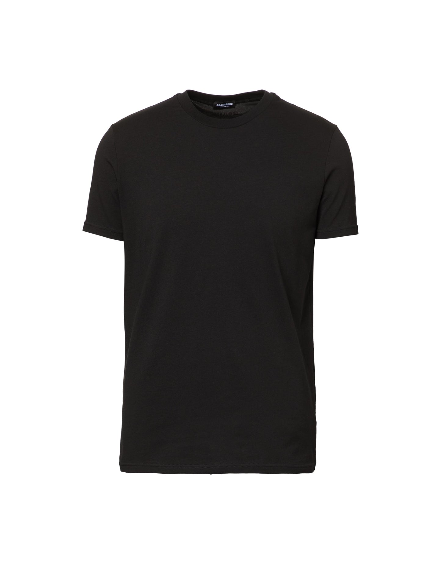 Schwarzer Baumwoll-Doppelpack Unterwäsche-T-Shirt