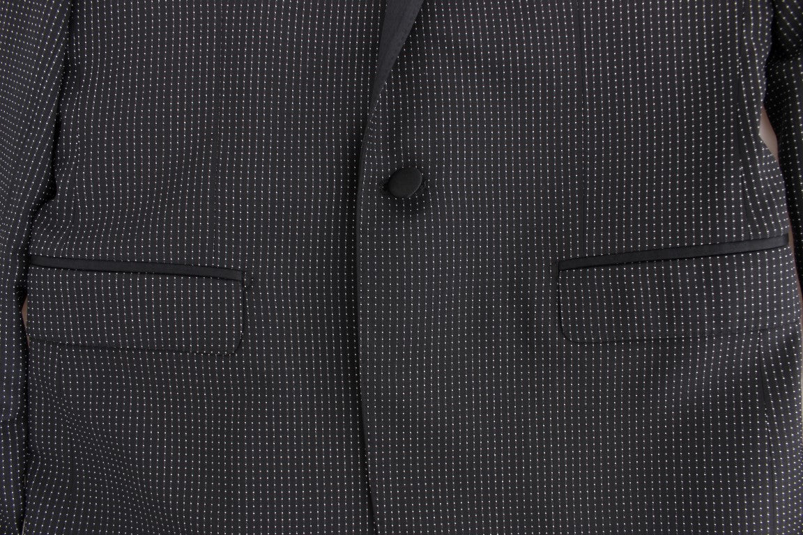 Schwarzer schmaler MARTINI Blazer aus Wolle