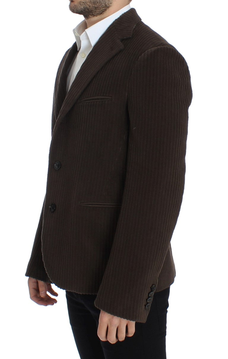 Brauner Manchester Stretch-Blazer