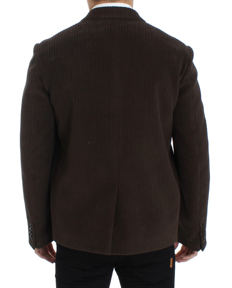 Brauner Manchester Stretch-Blazer
