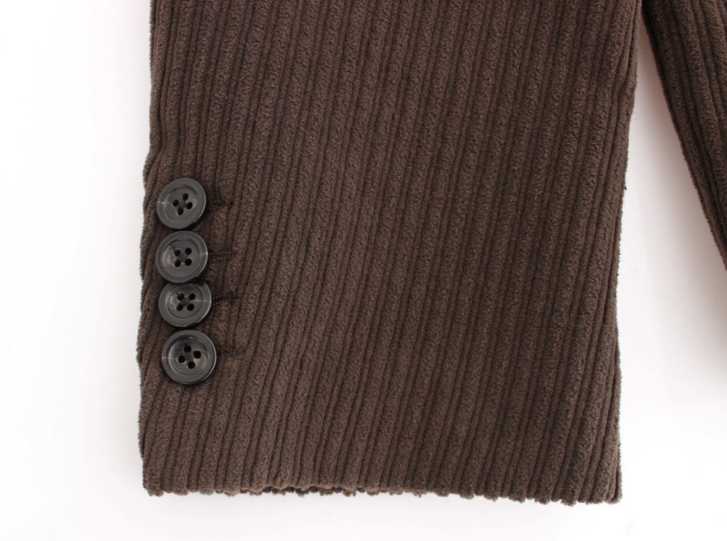 Brauner Manchester Stretch-Blazer