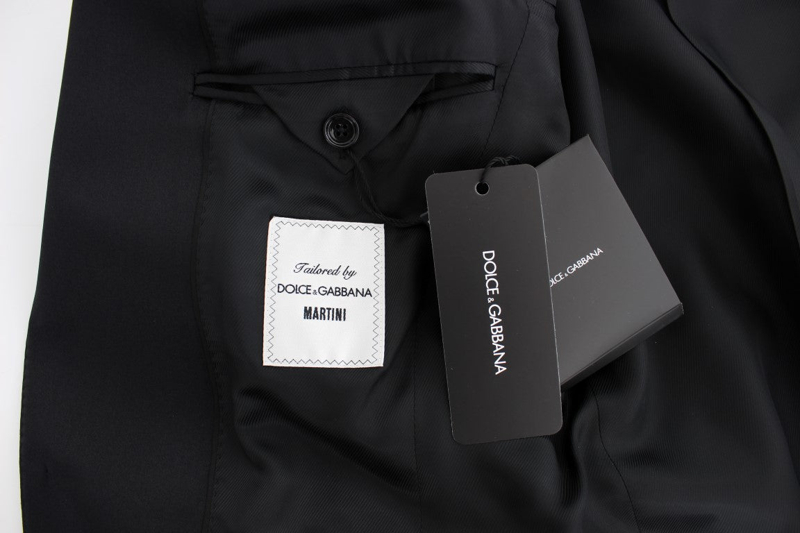 Schwarzer gestreifter schmaler MARTINI Blazer