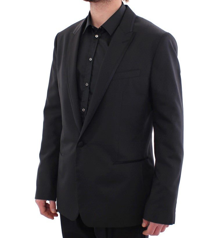 Schwarzer MARTINI Blazer mit einem Knopf