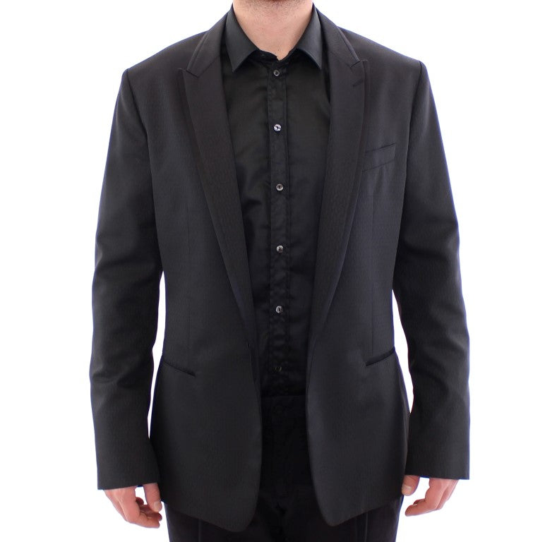 Schwarzer MARTINI Blazer mit einem Knopf