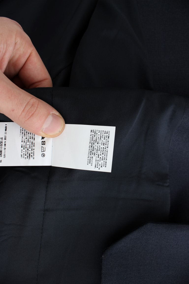 Schwarzer Anzug Reverskragen Blazer Jacke