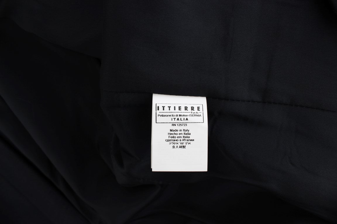 Schwarzer Anzug Reverskragen Blazer Jacke