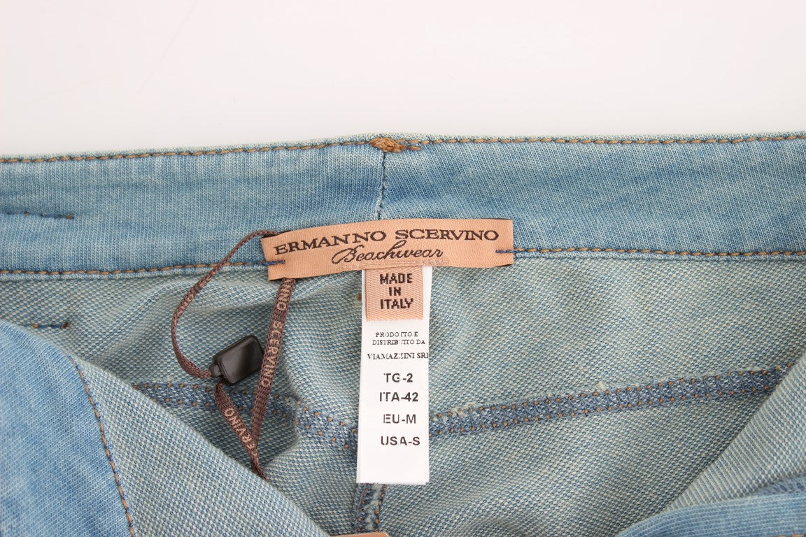 Blaue Capri-Hose Gekürzte Jeans