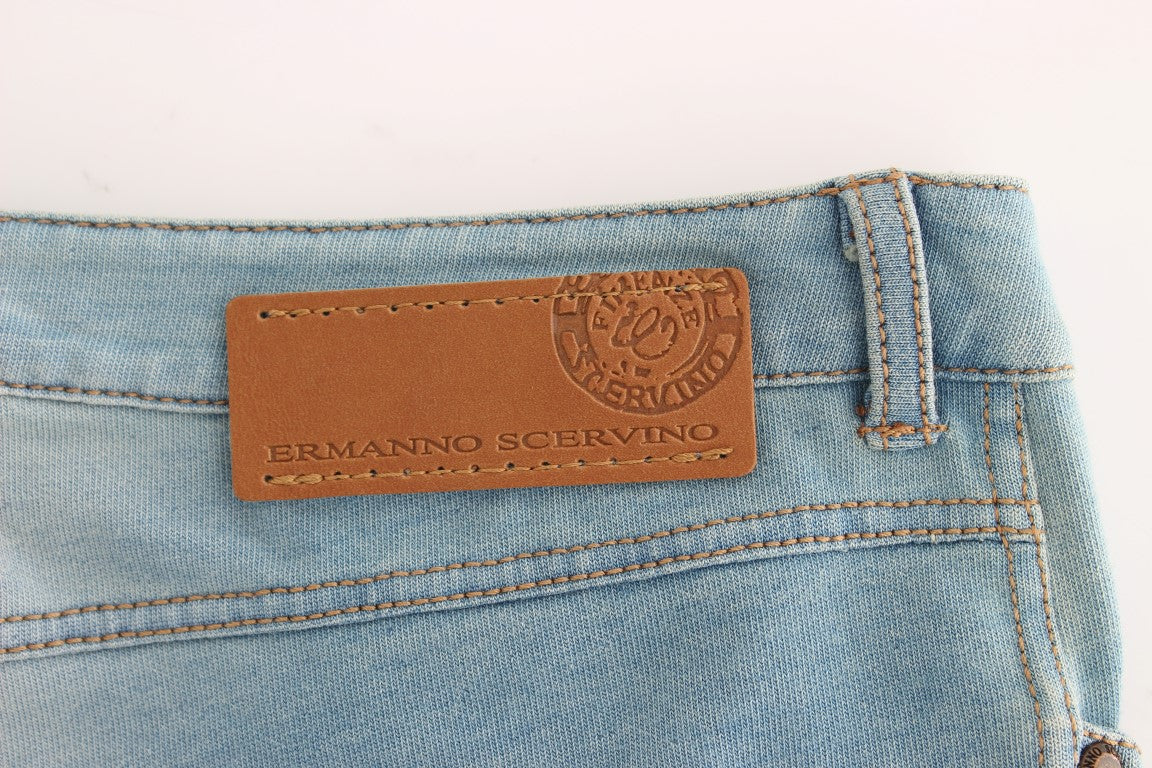 Blaue Capri-Hose Gekürzte Jeans