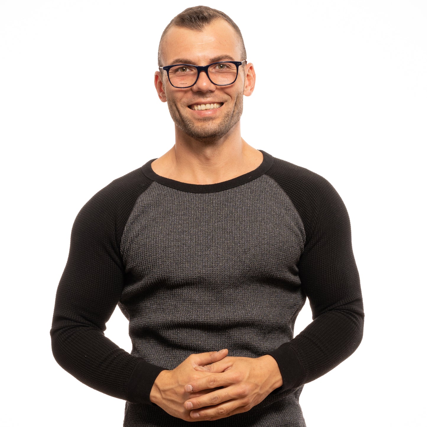 Blaue optische Brillenfassungen für Männer