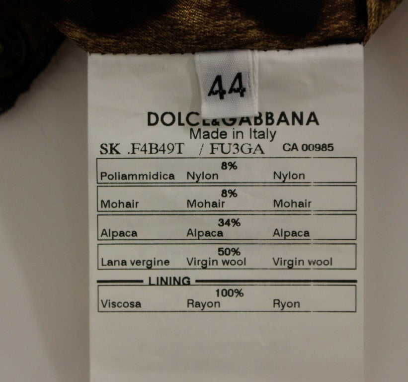 Brauner Pelzrock über dem Knie mit Reißverschluss