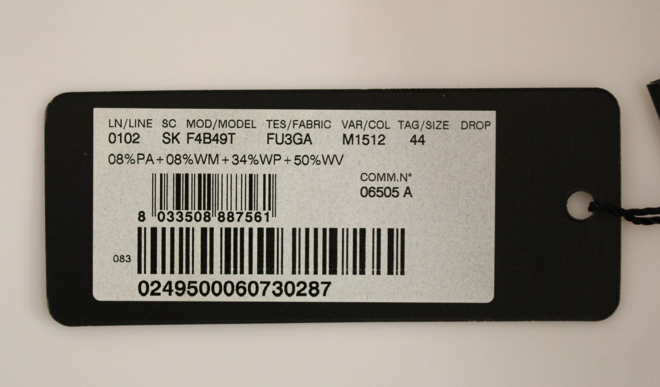 Brauner Pelzrock über dem Knie mit Reißverschluss