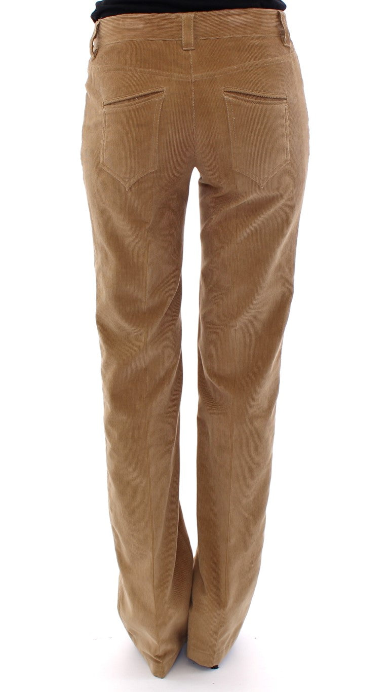 Braune Baumwoll-Corduroys Jeans-Hosen