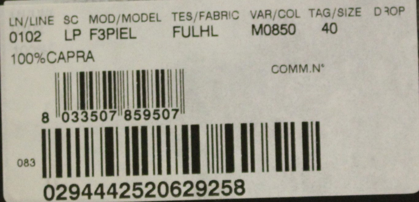 Braune Slim Fit-Hose aus Ziegenleder