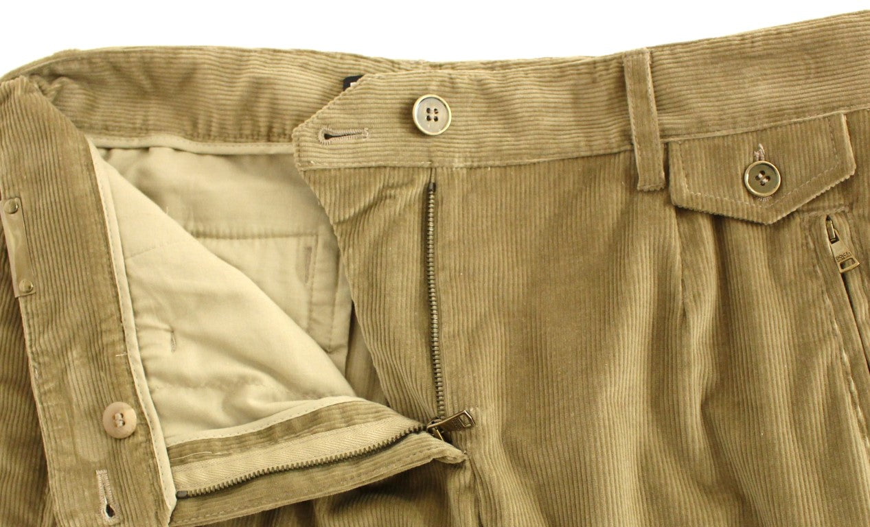 Braune Baumwoll-Corduroys Jeans-Hosen