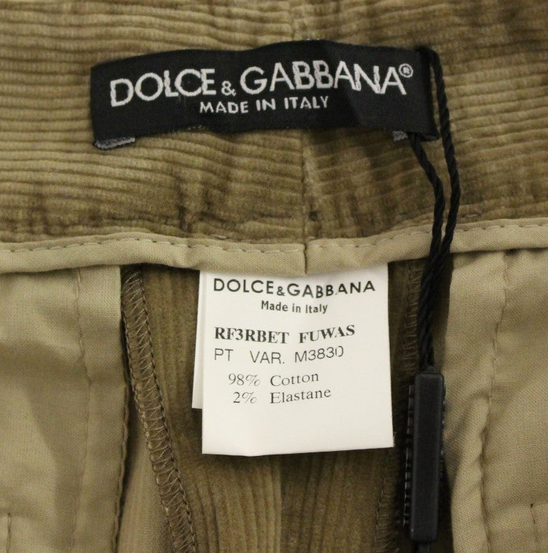 Braune Baumwoll-Corduroys Jeans-Hosen