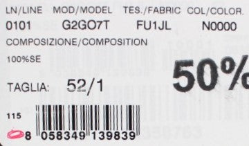 Schwarzer Seidenblazer mit einem Knopf