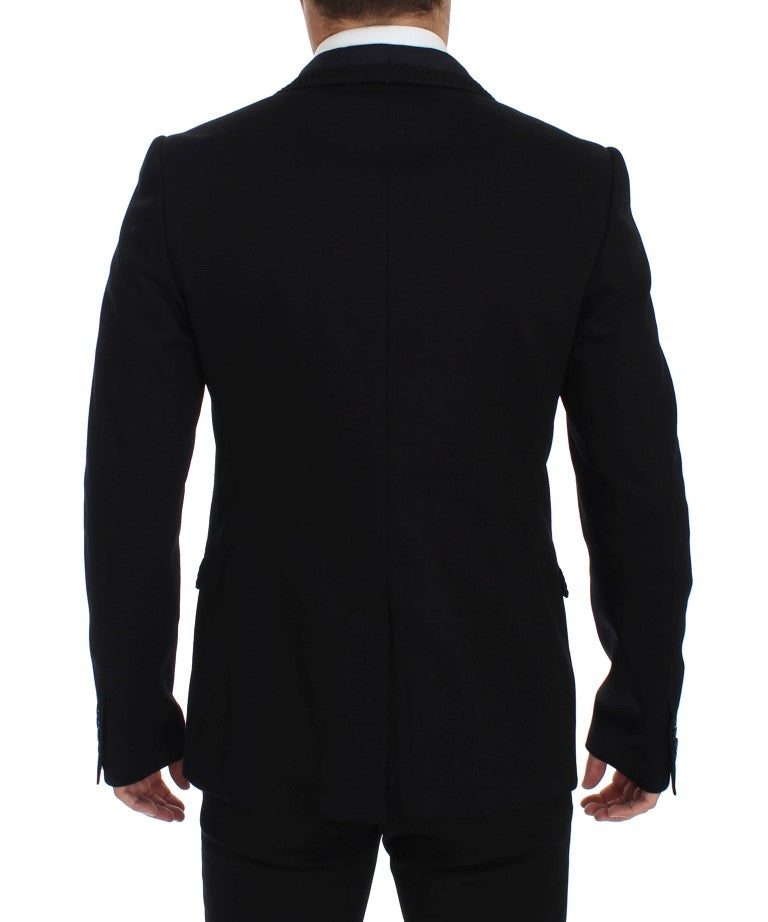 Schwarzer Torero Slim Fit Stretch Blazer