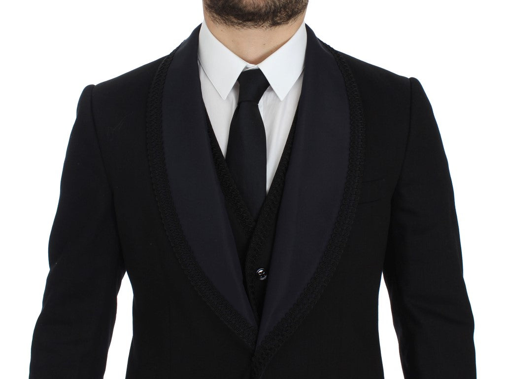 Schwarzer Torero Slim Fit Stretch Blazer