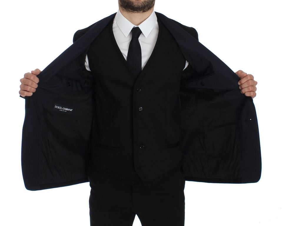 Schwarzer Torero Slim Fit Stretch Blazer