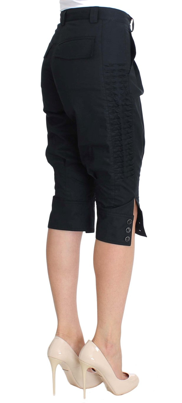 Blaue 3/4 lange Hose aus Baumwolle