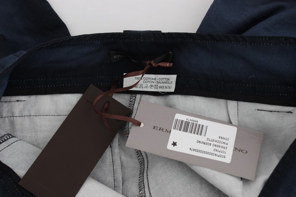 Blaues Baumwollkleid Formelle Hose