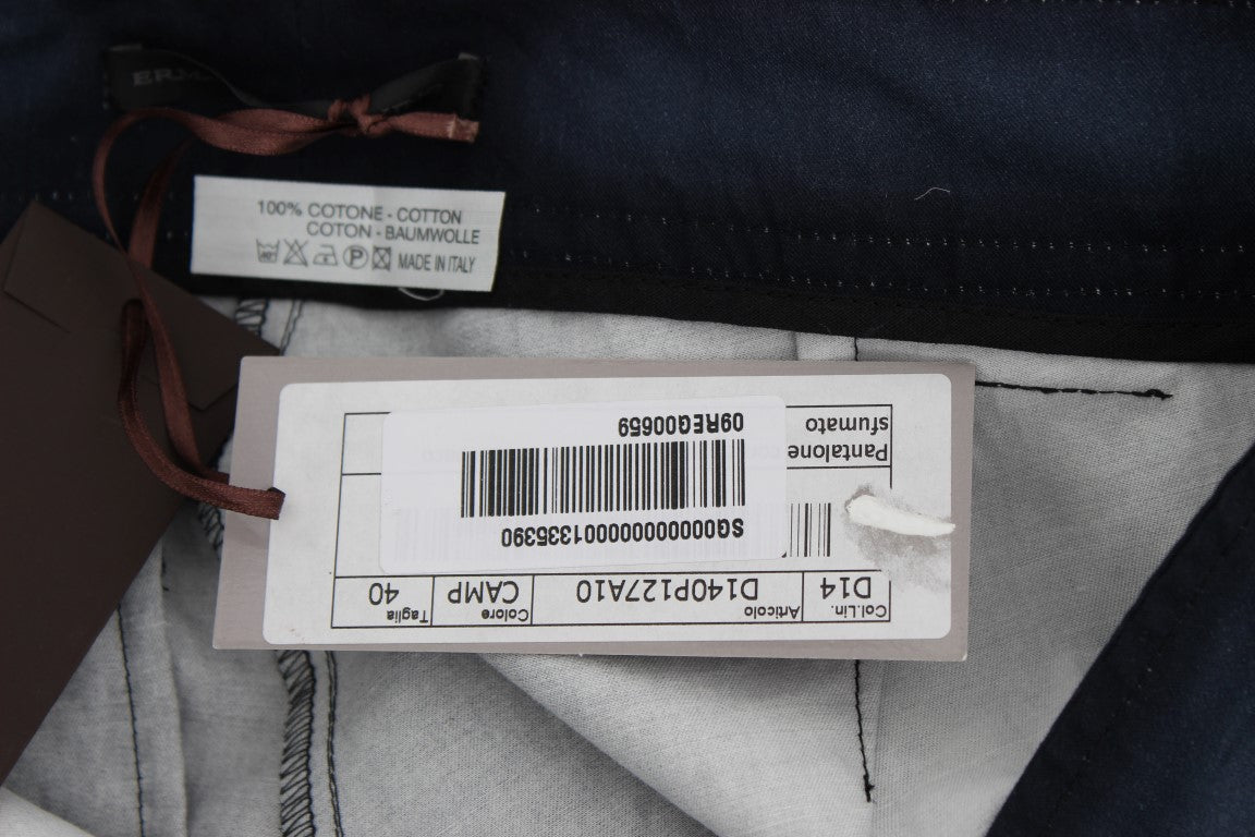 Blaues Baumwollkleid Formelle Hose