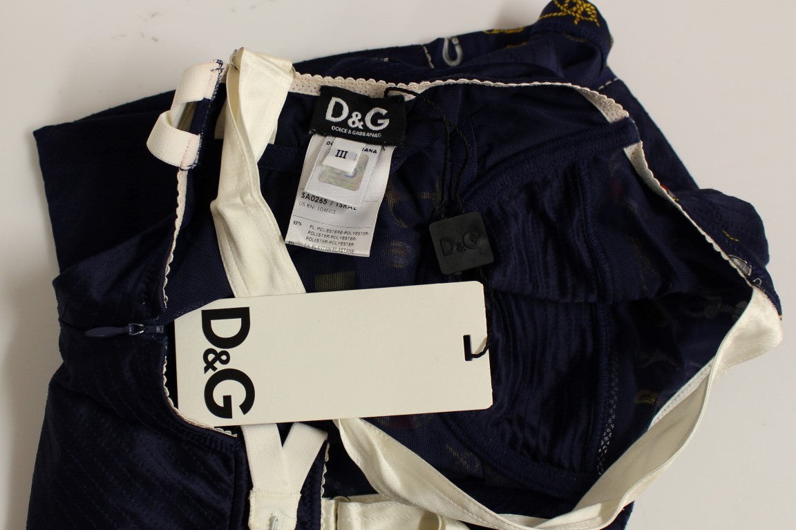 Blaues Tank-Top mit Seemannsmotiv