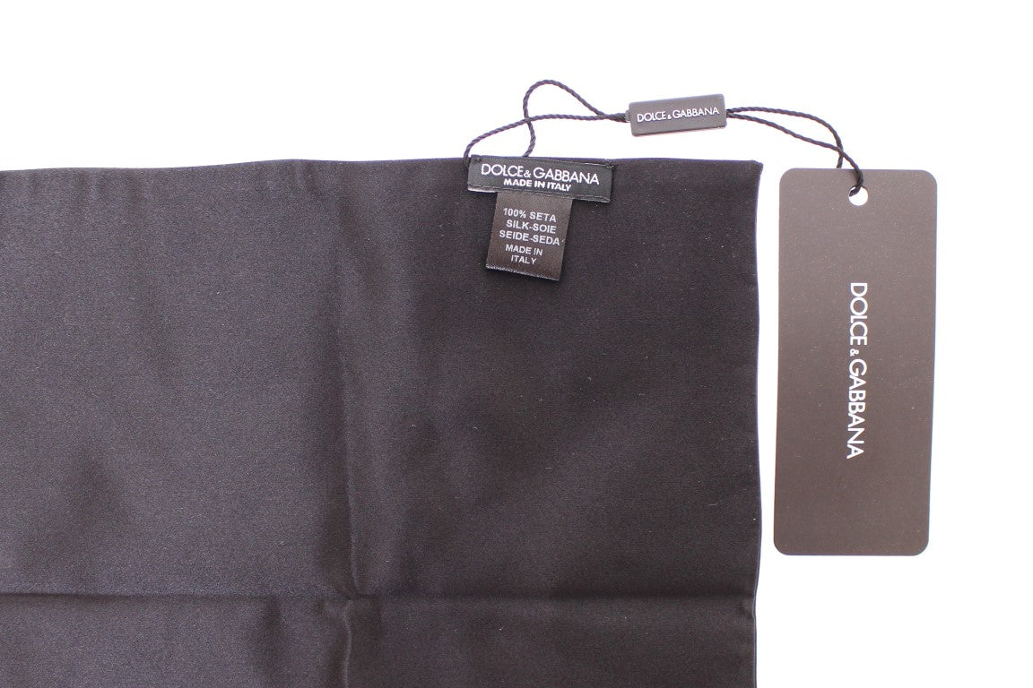 Schwarzes Seidentaschentuch