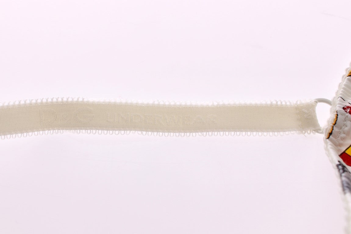 Weißer Matrosen-BH Panty Stretch-Unterwäsche