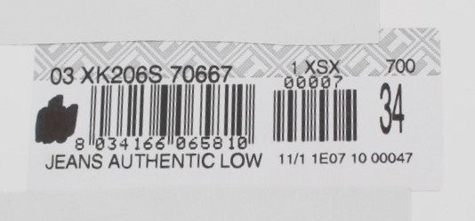 Blaue Baumwollwaschung Regular Straight Fit Jeans