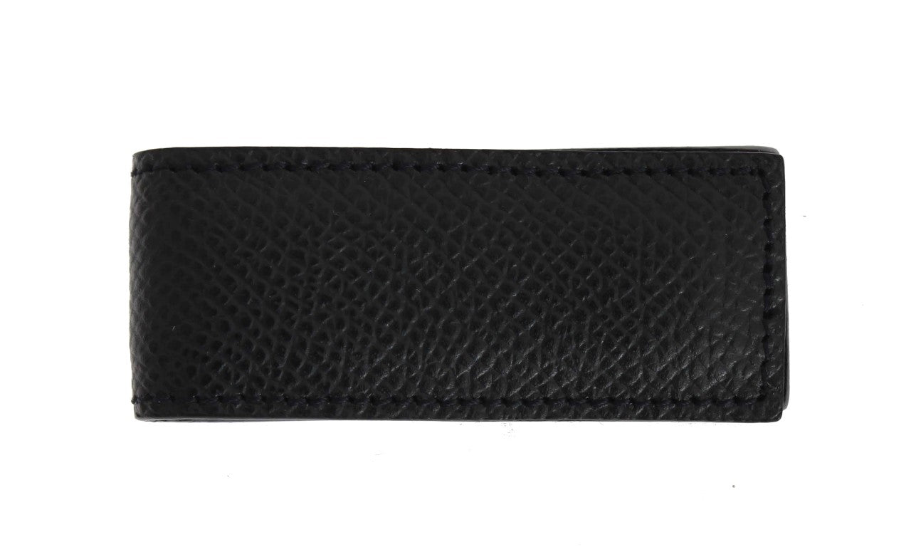 Blaue Leder-Magnet-Geldklammer