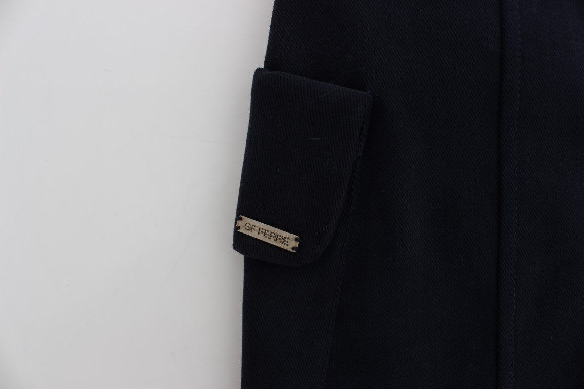 Blauer Baumwoll-Denim-Minirock