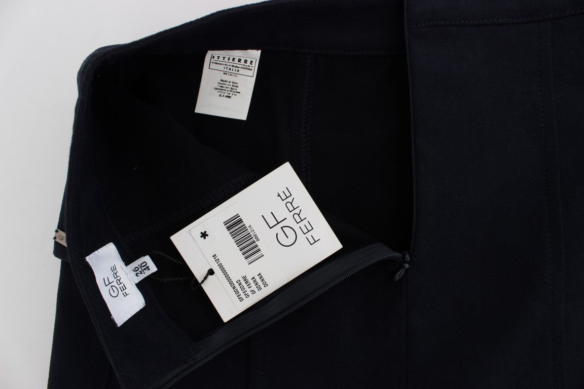 Blauer Baumwoll-Denim-Minirock