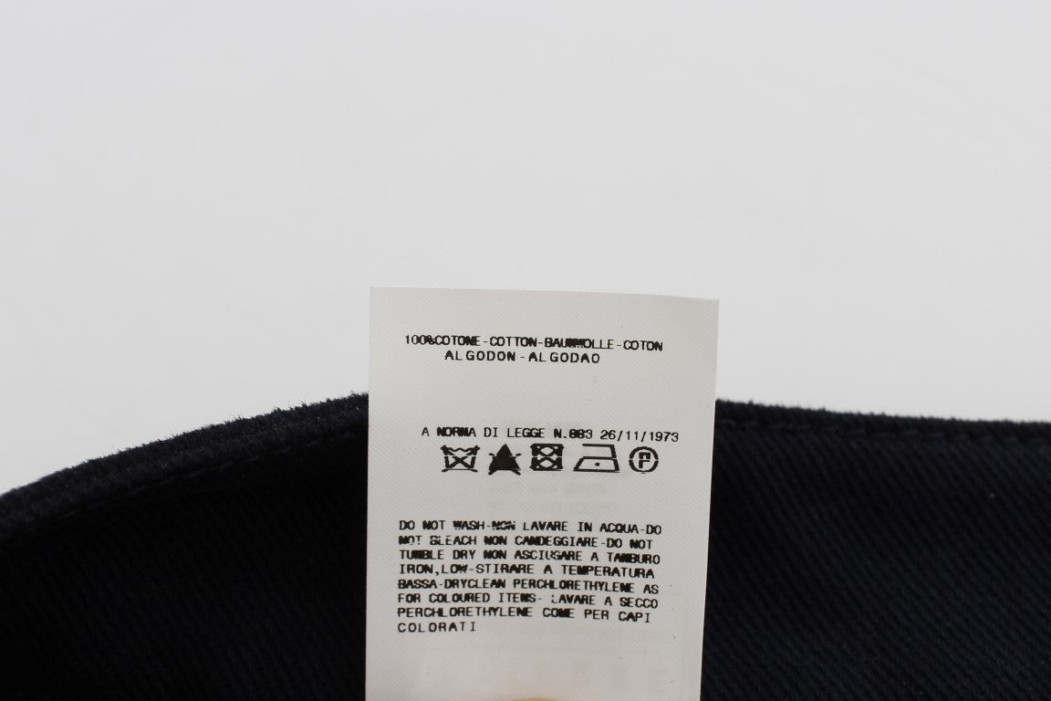 Blauer Baumwoll-Denim-Minirock