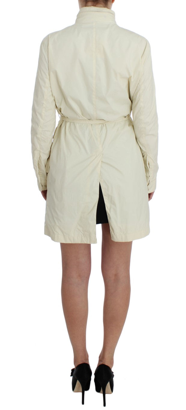 Beige wetterfester Trenchcoat Mantel
