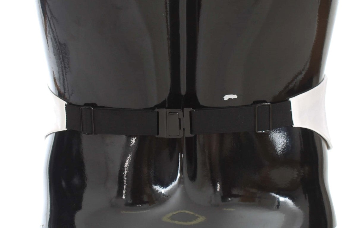 Weißer Smokinggürtel Seidenkummerbund