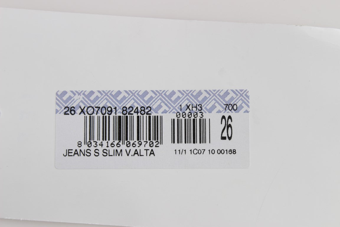 Weiße Slim Fit Jeans aus Baumwollmischung