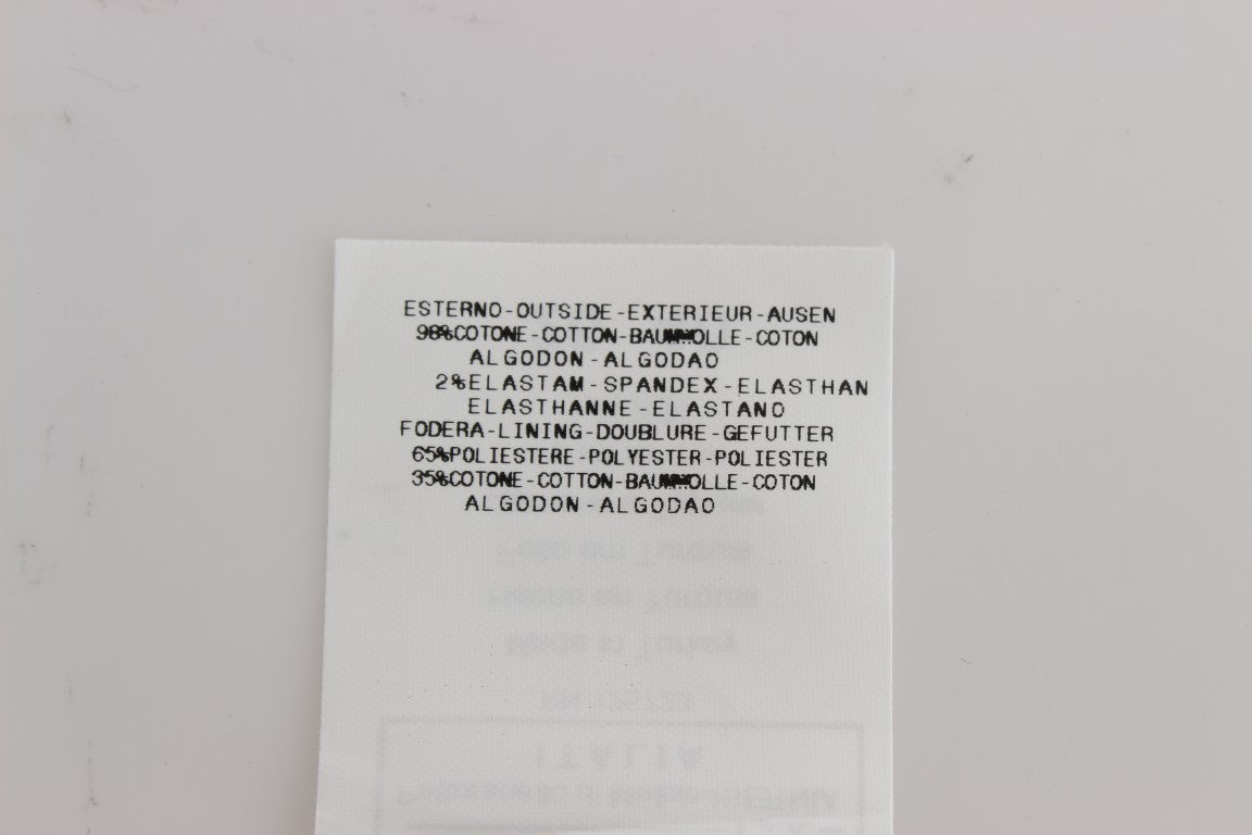 Weiße Slim Fit Jeans aus Baumwollmischung