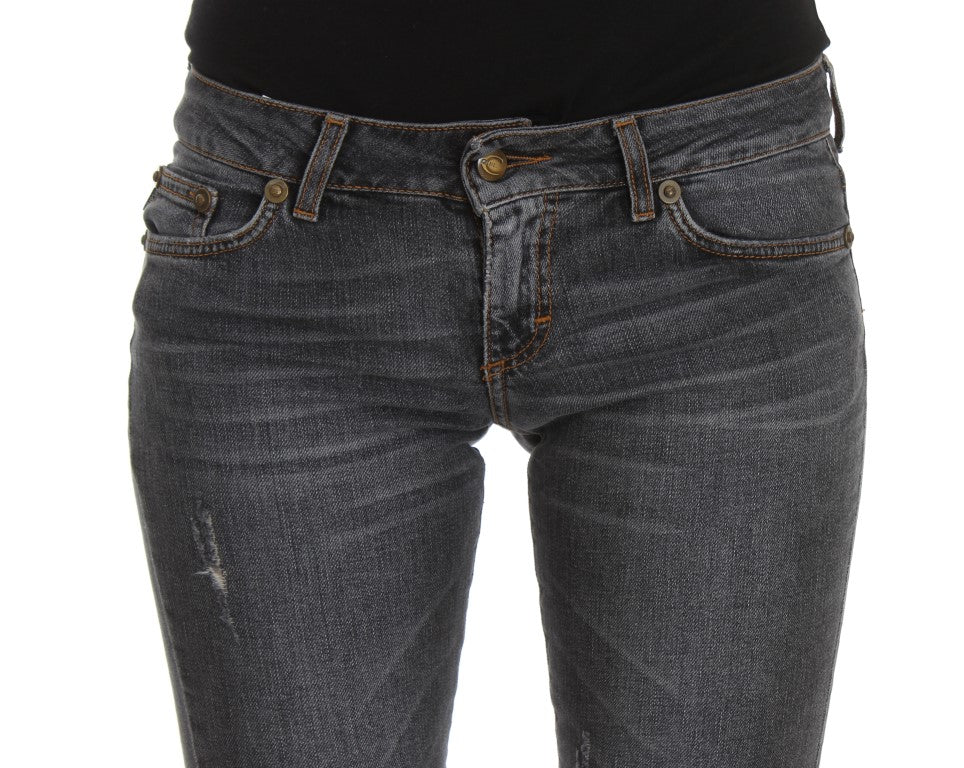 Blaue Waschung Baumwollmischung Slim Fit Jeans