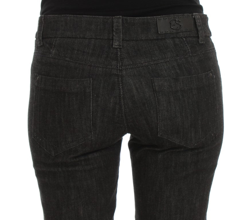 Blaue Slim Fit Denim-Jeans aus Baumwolle