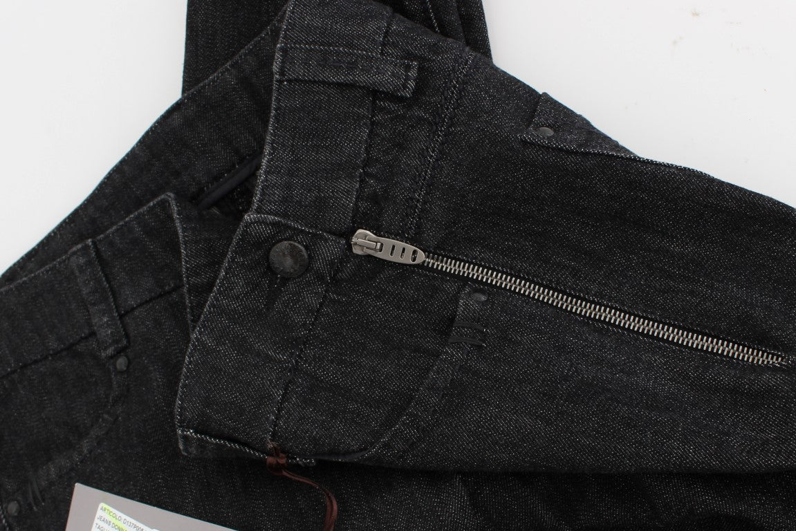 Blaue Slim Fit Denim-Jeans aus Baumwolle