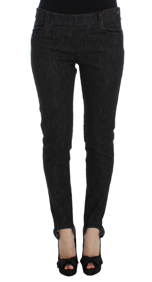 Blaue Slim Fit Denim-Jeans aus Baumwolle