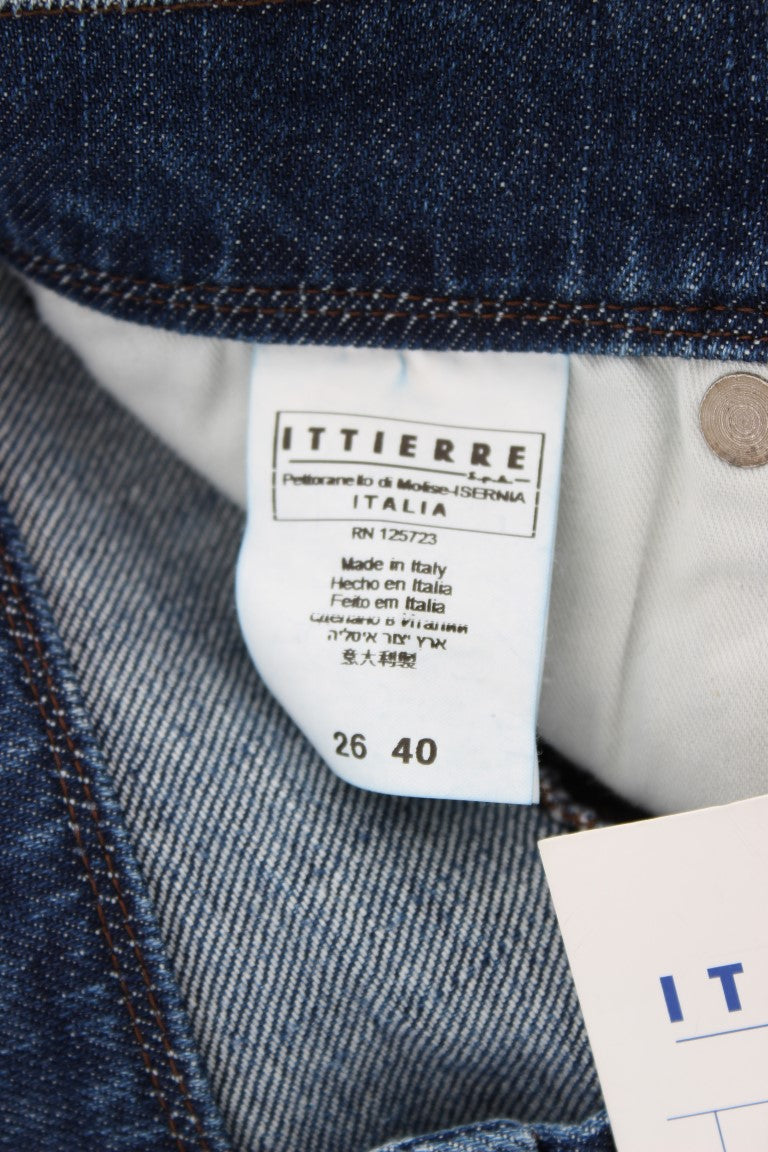 Blaue Waschung Baumwollmischung Slim Fit Jeans