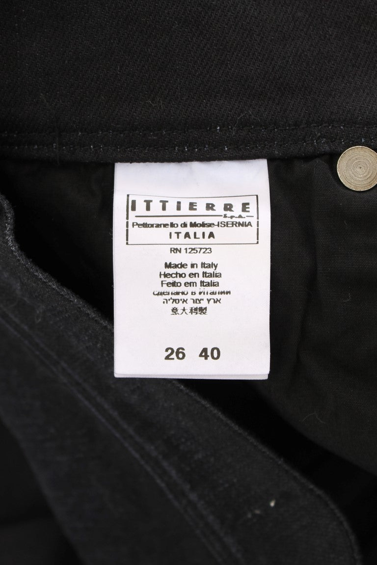 Blaue Baumwollmischung Slim Fit Bootcut Jeans