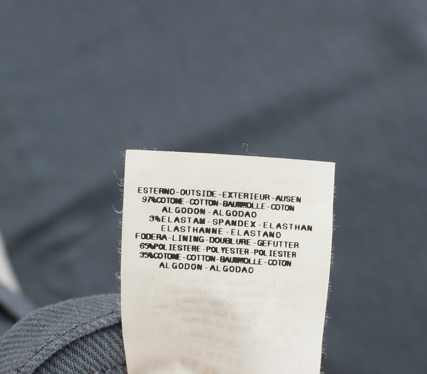 Blaue Baumwollmischung Slim Fit Bootcut Jeans