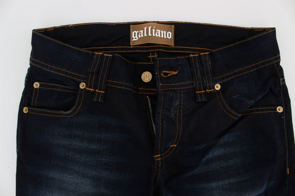 Blaue Waschung Baumwolle Slim Fit Jeans